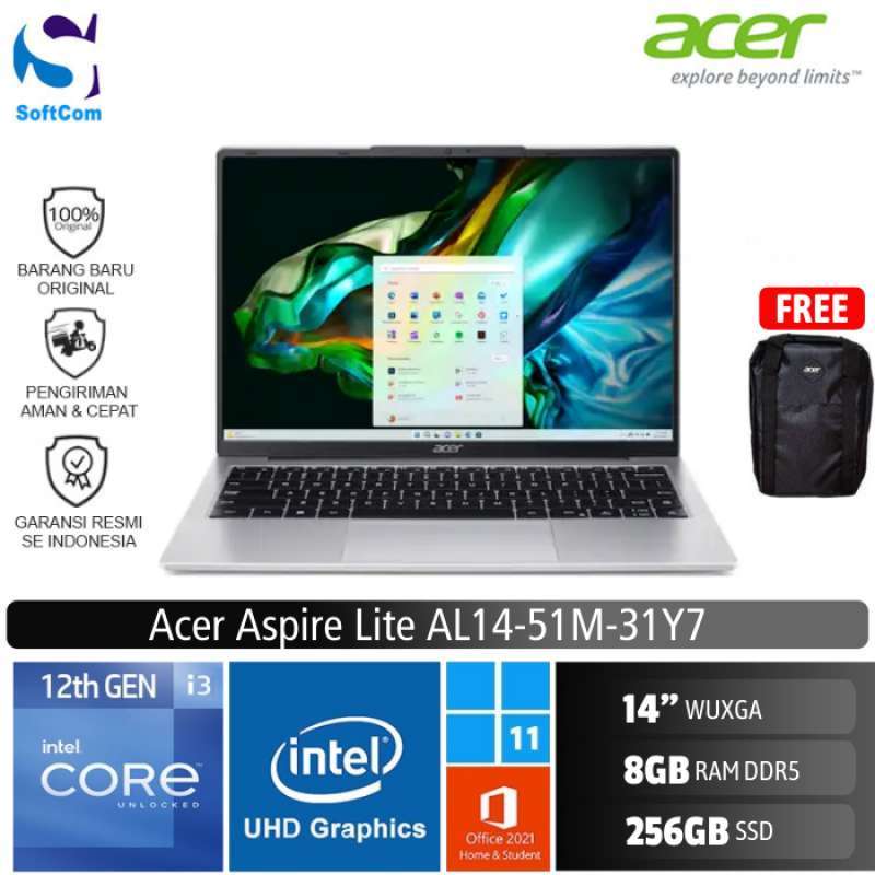 Laptop Acer Aspire Lite 14 51 M - 🔥 Harga & Spesifikasi Terbaru Juni 2025