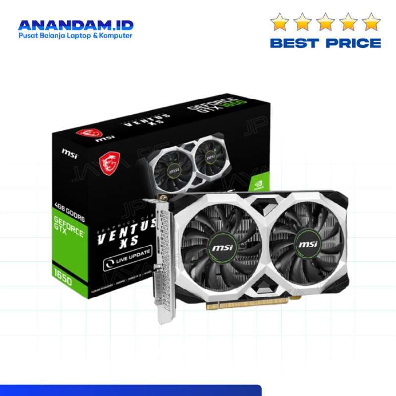 Jual VGA MSI Geforce GTX 1650 Ventus XS OCV3 4GB 4 GB DDR6 di