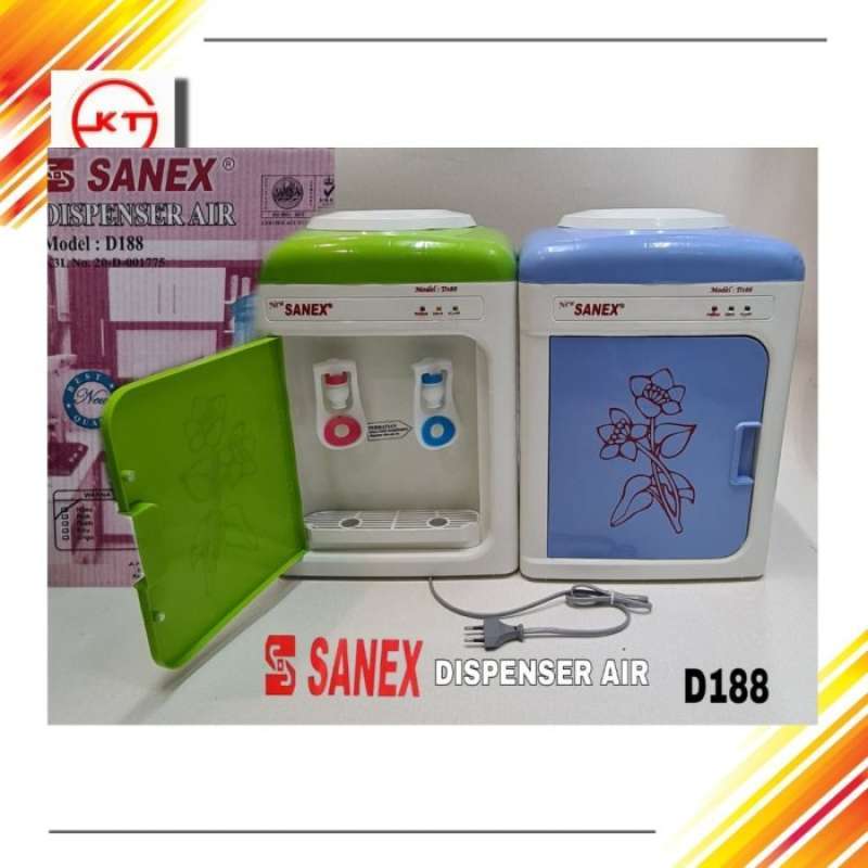 diskon dispenser air galon aqua sanex d102 hot dan norma dispenser air minum galon bawah hot and cool panas dingin plastik es mini miyako murah