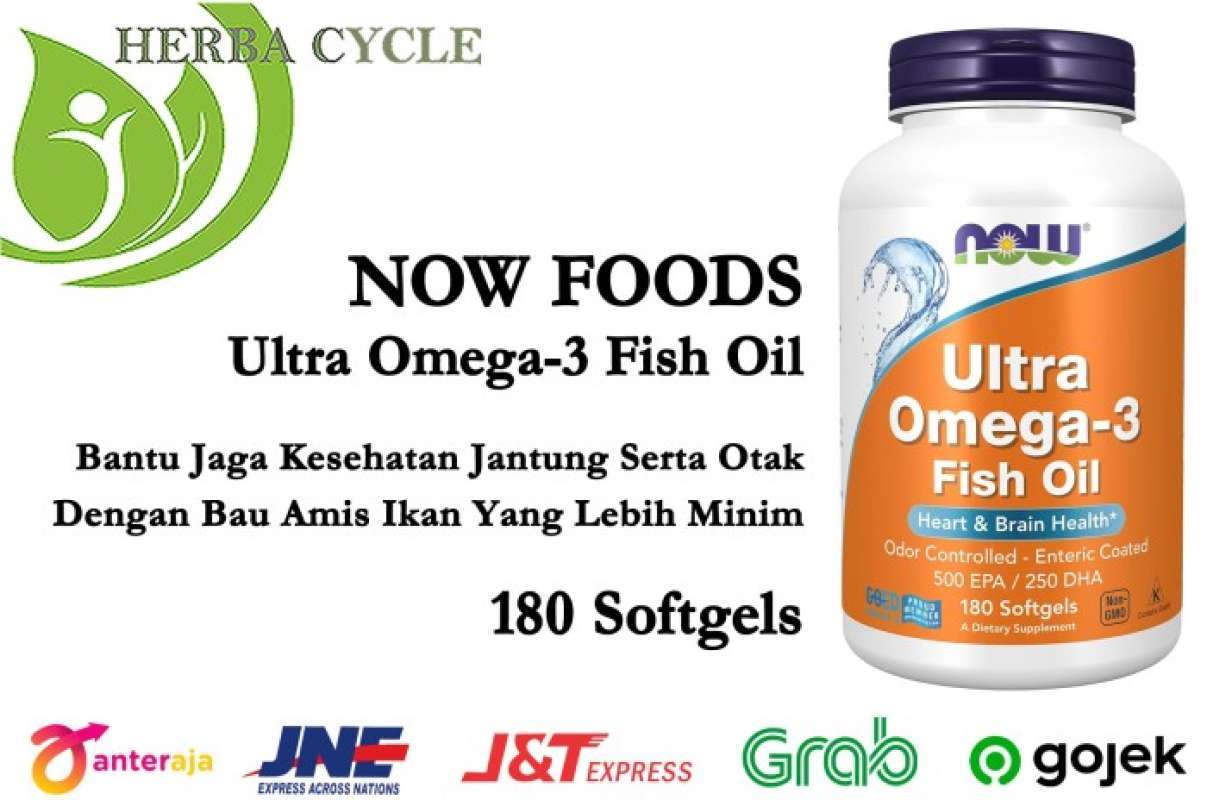 Promo Now Foods, Ultra Omega-3 500 EPA/250 DHA 180 Softgels Now Food ...