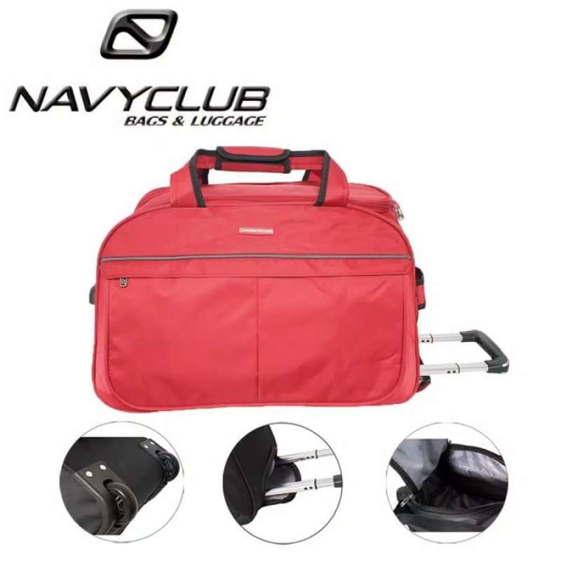 Navy club travel bag trolley shop