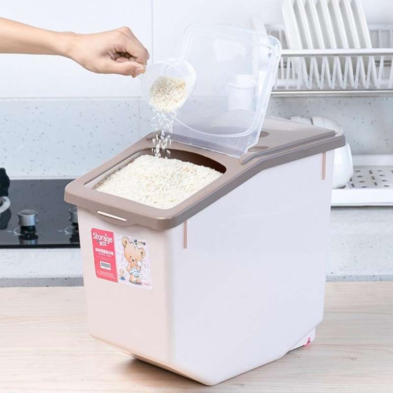 Promo Tempat Penyimpanan Beras 5 Kg - Rice Box Container Beras 5Kg ...