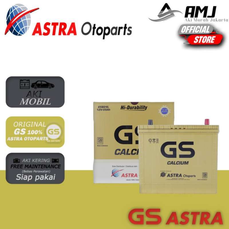 Promo New Aki Mobil Evalia Gs Astra Calcium Ns60L / 65B24L 12V / 55Ah