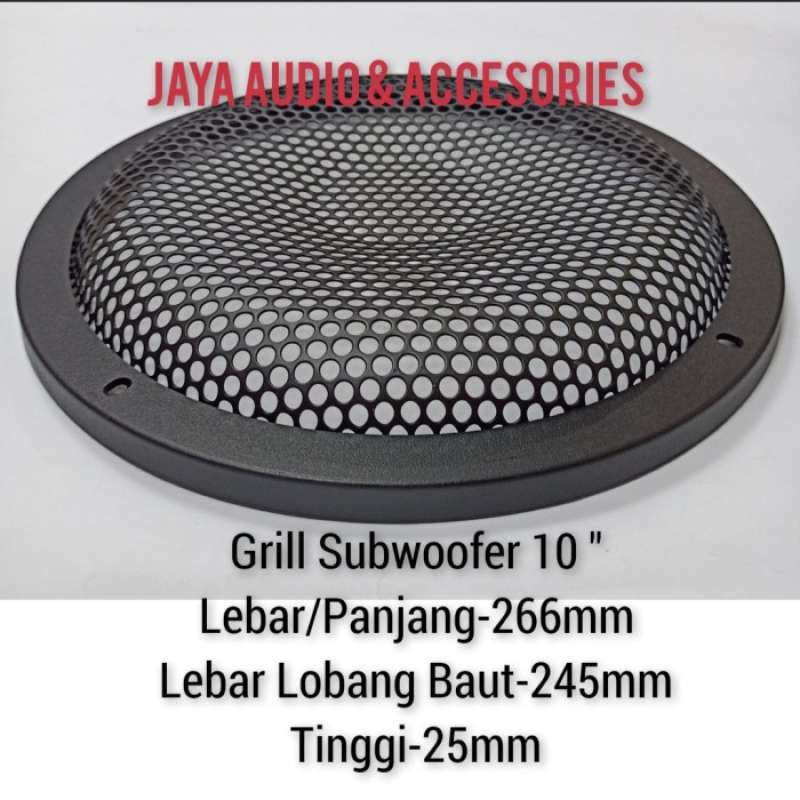 Promo Grill Subwoofer 10 Inch Model Jaring Besi Diskon 9 Di Seller