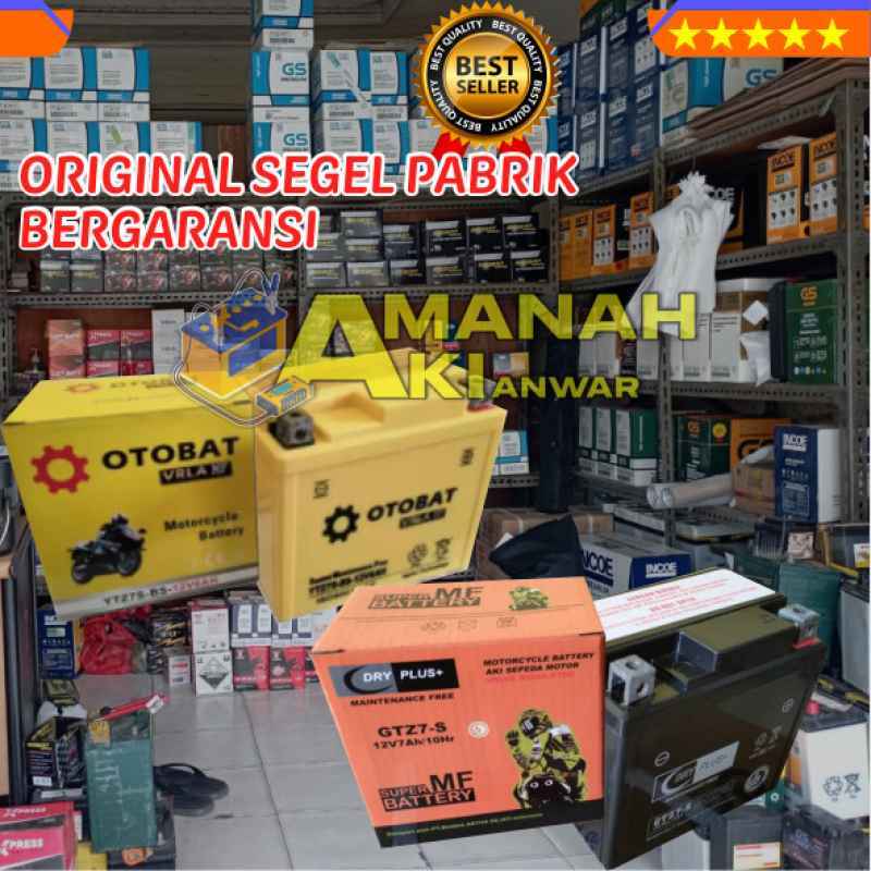 Promo Sale Aki Kering Otobat Gtz7s - Untuk Motor : 125-150, Pop Diskon