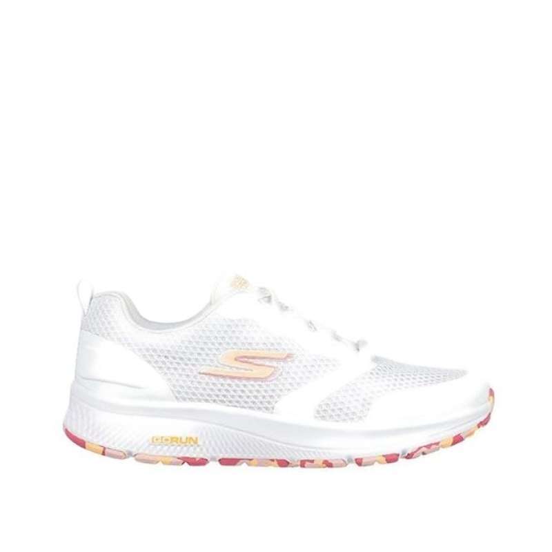 Skechers GO RUN CONSISTENT Womens Running Shoes White/Orange Original