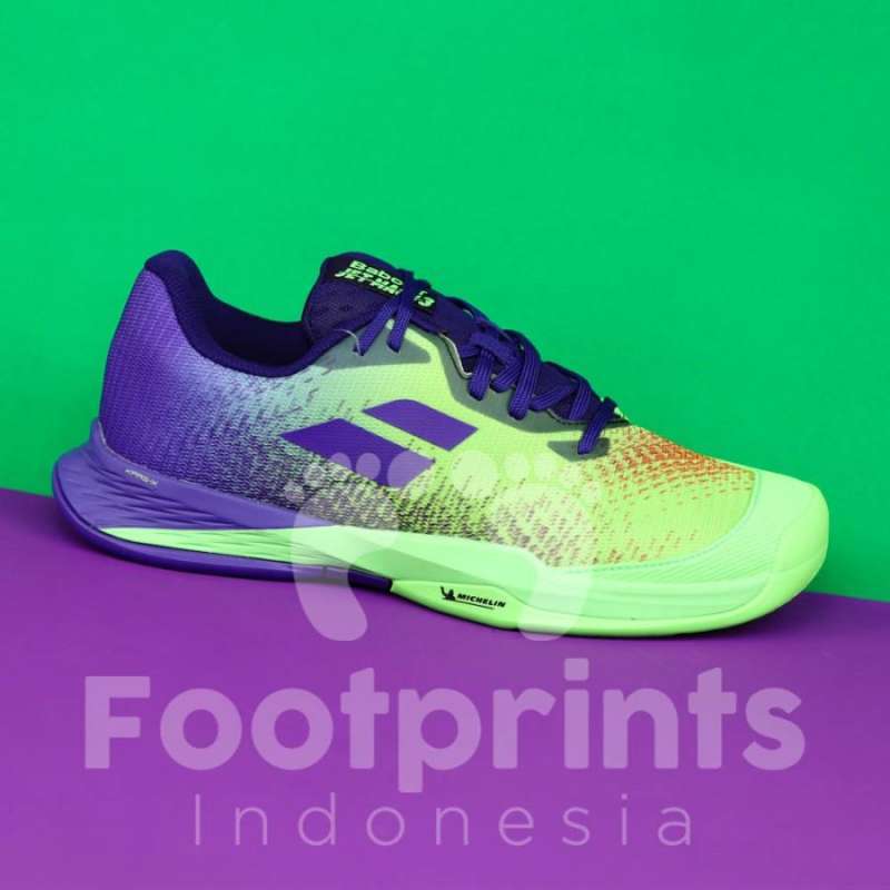 Sepatu Tenis Babolat Jet Mach Jade Lime Junior Anak Tennis Shoes Ori