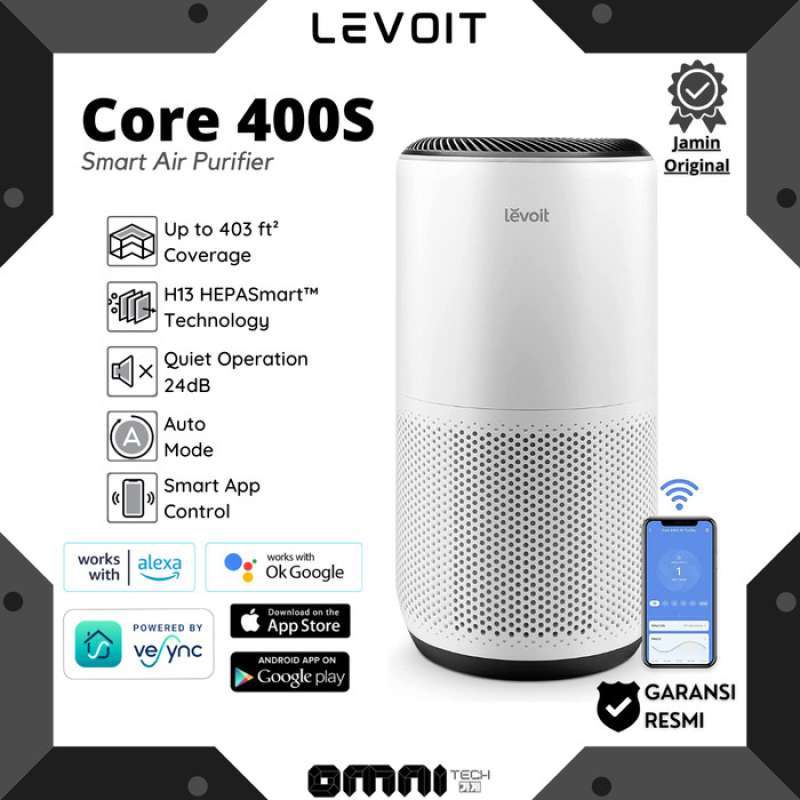Promo Levoit Core 400s Air Purifier True Hepa 13 Vesync Smart App