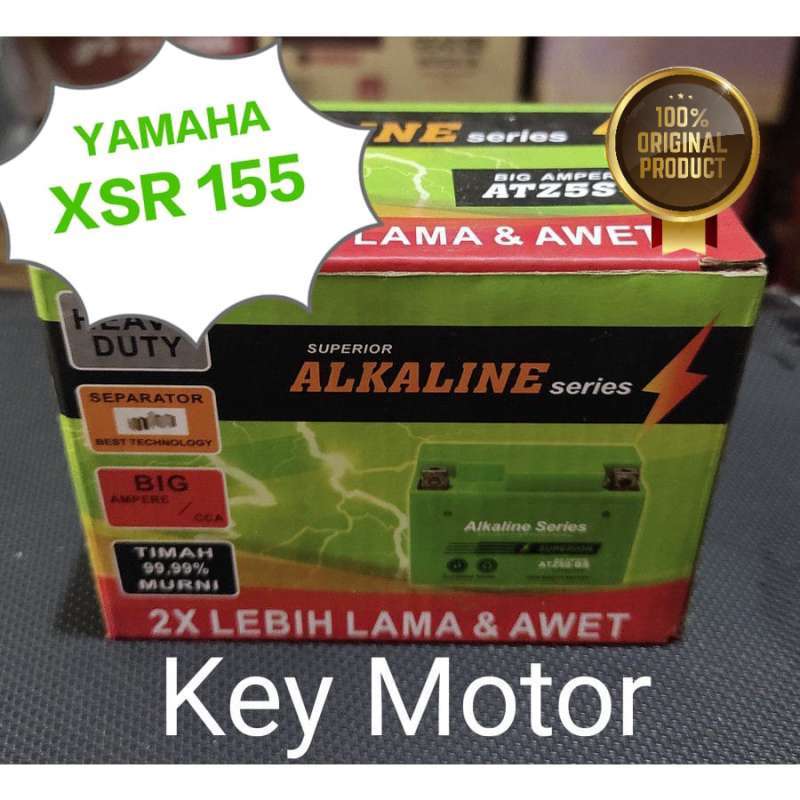 Jual Aki / Accu Kering Motor Yamaha Xsr 155 Alkaline Alkalin 5a 5