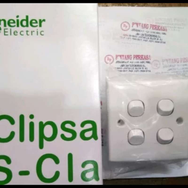Promo Saklar Lampu 4 Gang / Tombol Inbow Tipe Sclassic Schneider