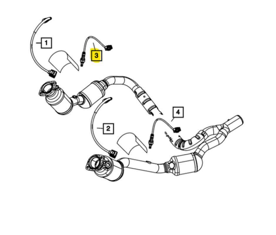 Promo Sensor Oksigen Kiri O2 Jeep Jk Wrangler 3.8l Mopar Usa Terbaik