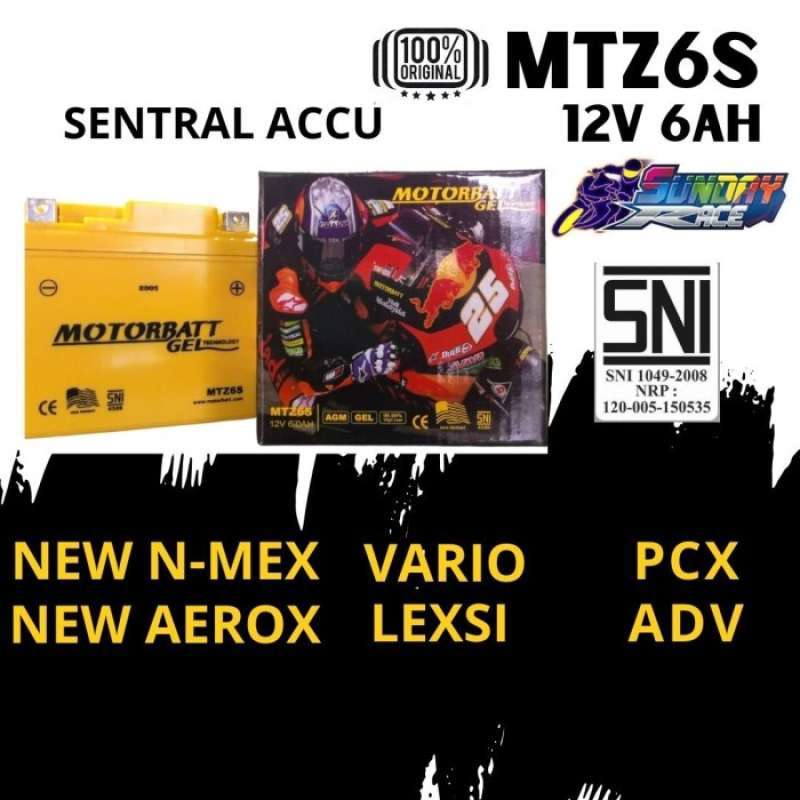 Promo Aki Motor Nmax Original Sni Motorbat Aki Kering Gell Kualitas