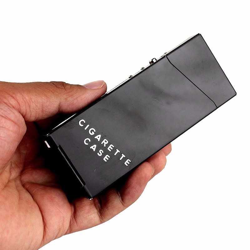 dinghao cigarette case Dinghao Kotak Rokok Fashion Aluminium Cigarette Case Hitam