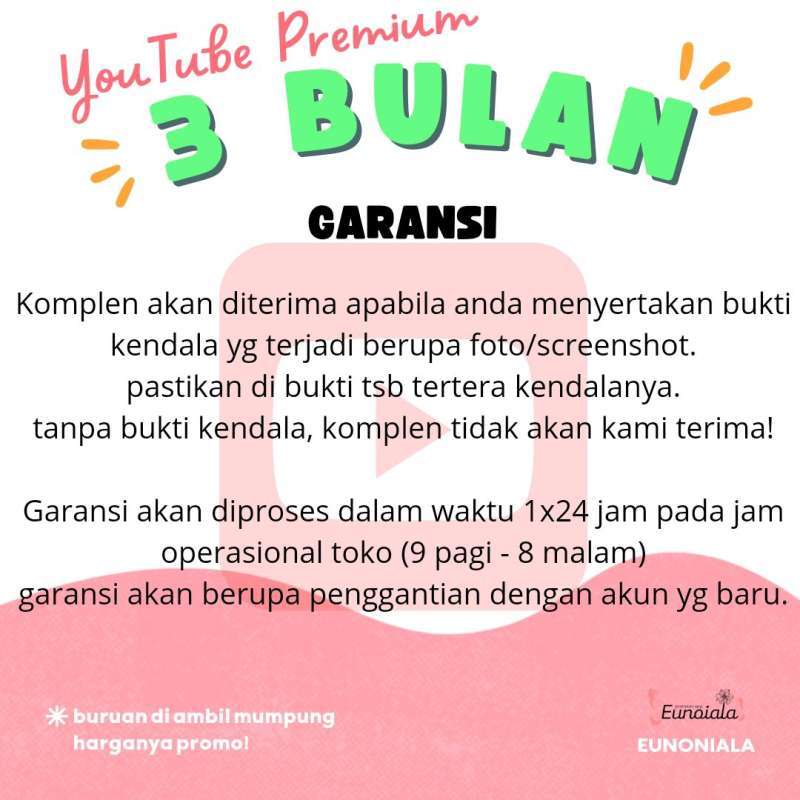 Jual Youtube Premium 3 Bulan Full Garansi Include Ytb Music Di Seller