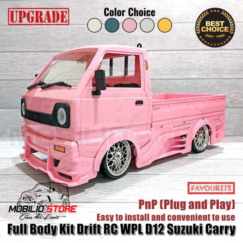 Promo Full Body Kit Drift Rc Wpl D12 Carry Pnp 1/10 Scale Drift Car ...