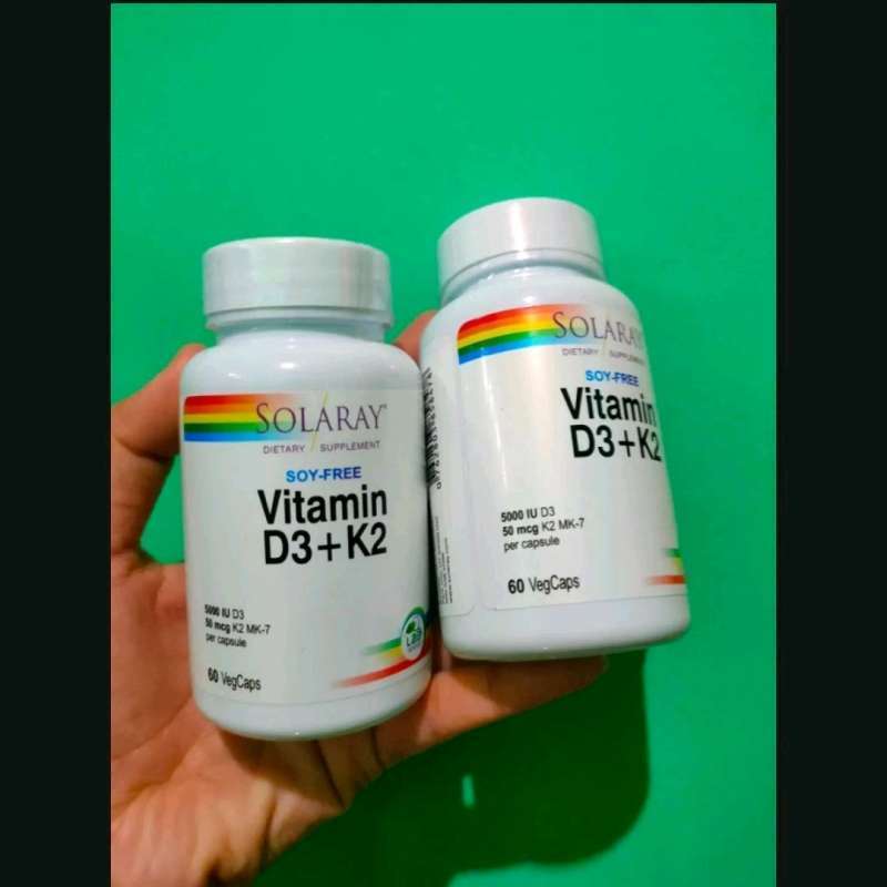 Promo Original Vitamin Solaray D3 + K2 60 Caps 5000iu Solaray Madein ...