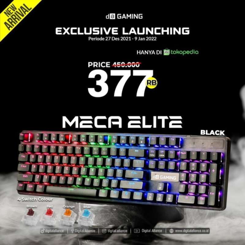 Promo Keyboard Meca Elite Full Size Keyboard Da Meca Elite Diskon 23