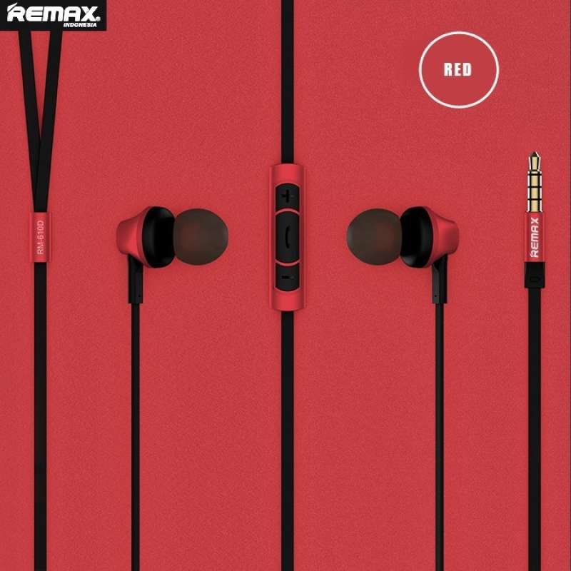 Promo Remax Earphone Rm-610d (new Package) Headset With Mic Volume ...