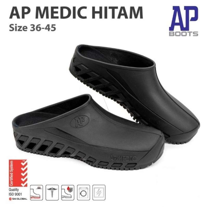 Promo Sepatu Boots Ap Medic Hitam - Sepatu Apd Medis - Sepatu/sendal