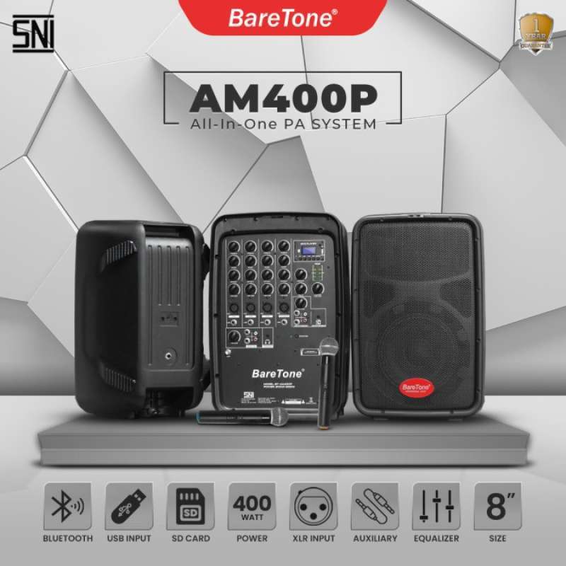 Jual Speaker Aktif Baretone Am400p With Power Mixer Di Seller Owl Store Cengkareng Timur, Kota