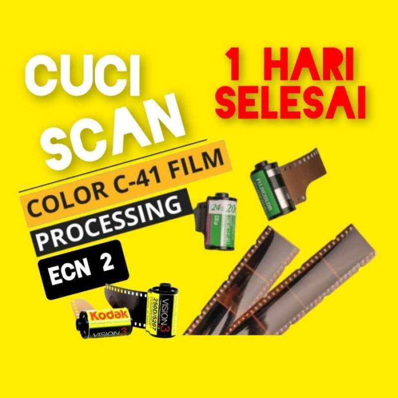 Jual Cuci Scan Roll Film Analog 35 Mm Ecn C41 Kamera Disposible Di