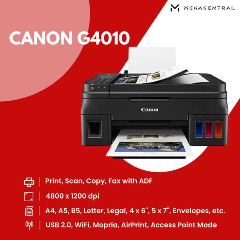 Promo Inkjet Printer Pixma G4010 ( Print - Scan - - Fax - Wifi ) Diskon ...