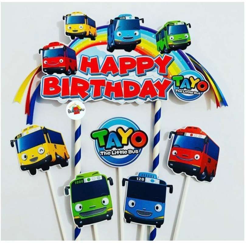 Promo Tayo Topper Cake Birthday / Hiasan Kue Ulang Tahun Diskon 23% Di ...