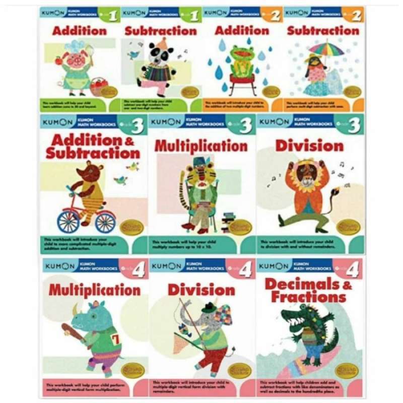 Jual Kumon Math / Buku Latihan Kumon Matematika Di Seller Hachi ...
