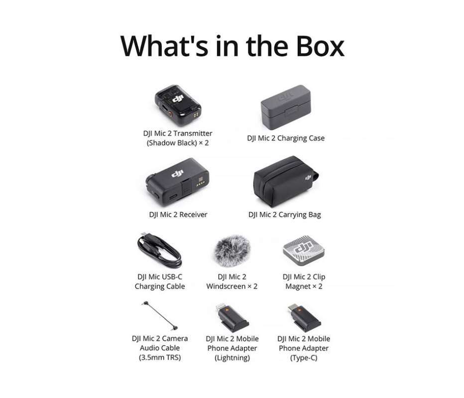 Jual Dji Mic 2 2-person Compact Digital Wireless Microphone Di Seller ...