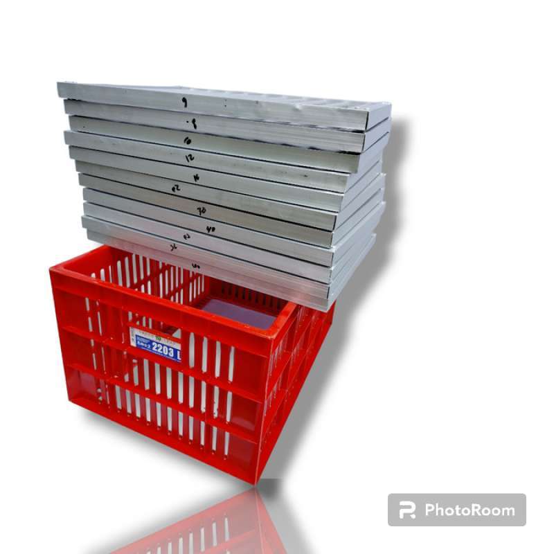 Jual Keranjang Sortir + Alat Sortir Ikan Lele Alumunium Ayakan Lele ...