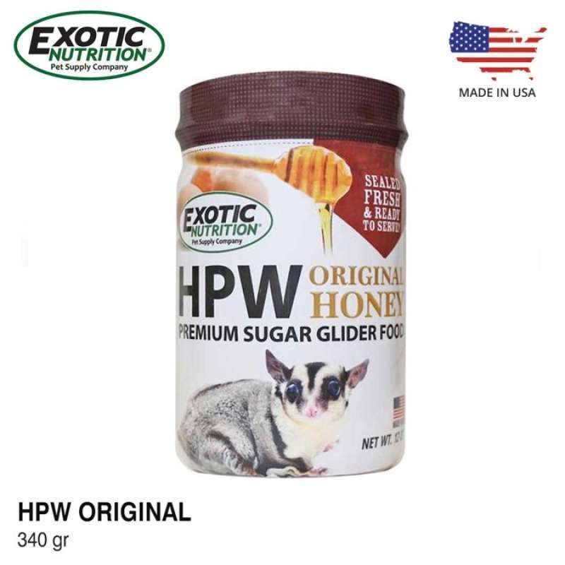Jual Exotic Nutrition Hpw Original 340gr Makanan Sugar Glider Di Seller