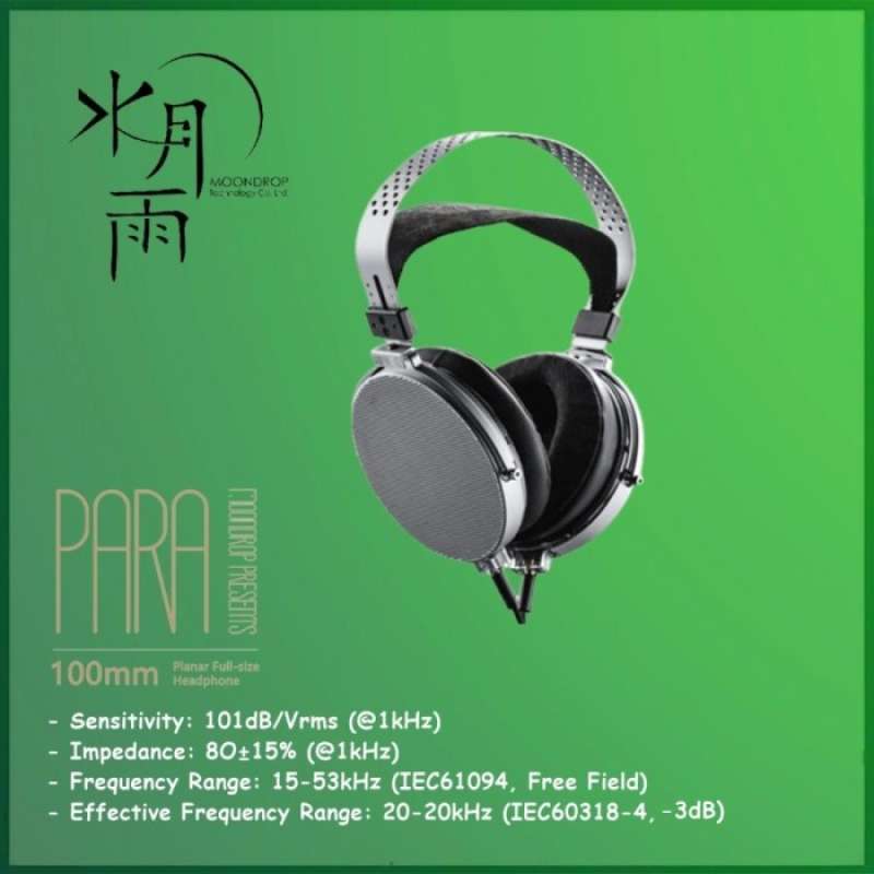 Cuffie Full-Size Moondrop PARA – Driver Magnetico Da 100 Mm, Magneti N52, Bassi Profondi E Suono Aperto, Design Leggero E Naturale Per Audiofili