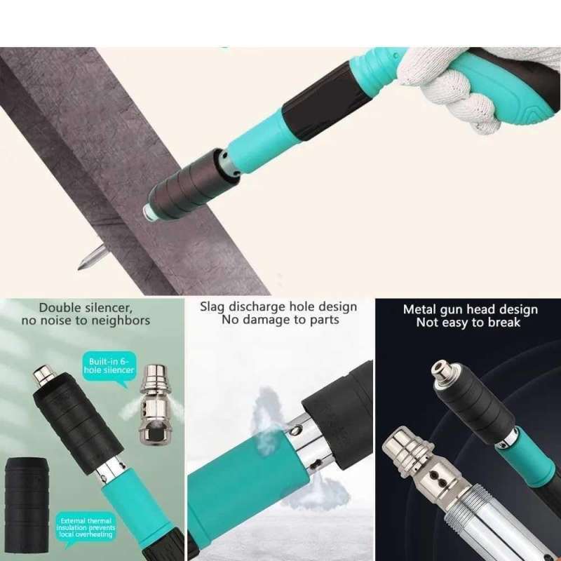 Jual Kwis Alat Paku Tembak Ramset Manual Mini Nail Gun Silencer Nails 7 ...