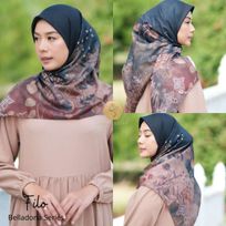 Promo Best Seller Hijab Hijab Printing Voal Hijab Premium B04 