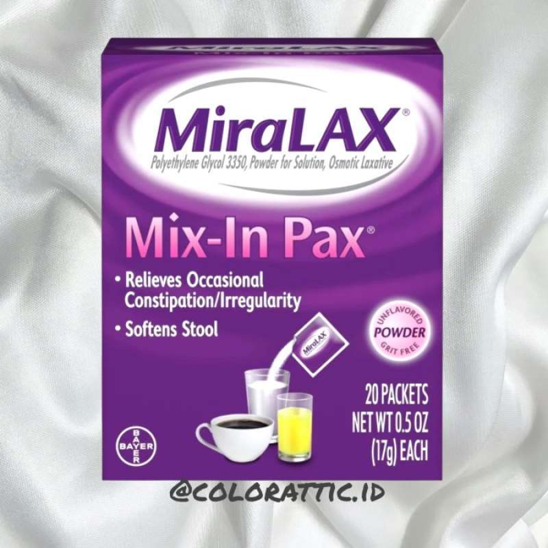 Jual Miralax Sachets - Relieves Occasional Constipation - From Usa - 1 ...