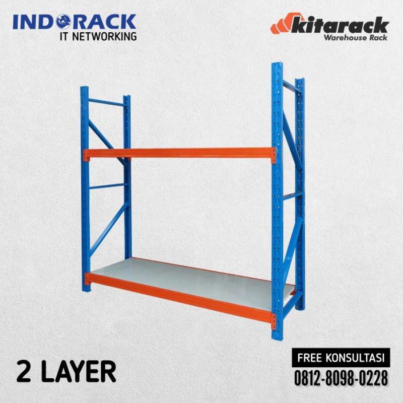 Promo Ps2025 Rak Gudang Kitarack 2,5 Meter 500kg Warehouse Rack Medium ...