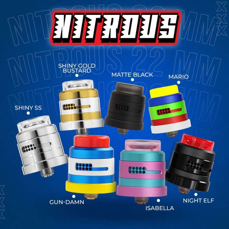 Jual Nitrous Rda Dual Cap By Koko Sarang X Damn Vape Di Seller Lowcos ID -  Toko Rodjo Vapestore - Kota Bekasi | Blibli