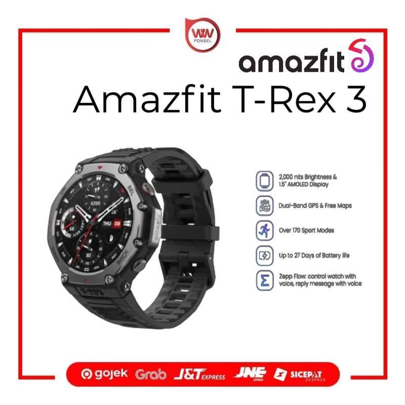 Jual Amazfit T-rex 48mm Smartwatch Amoled Screen GPS Spo2 10