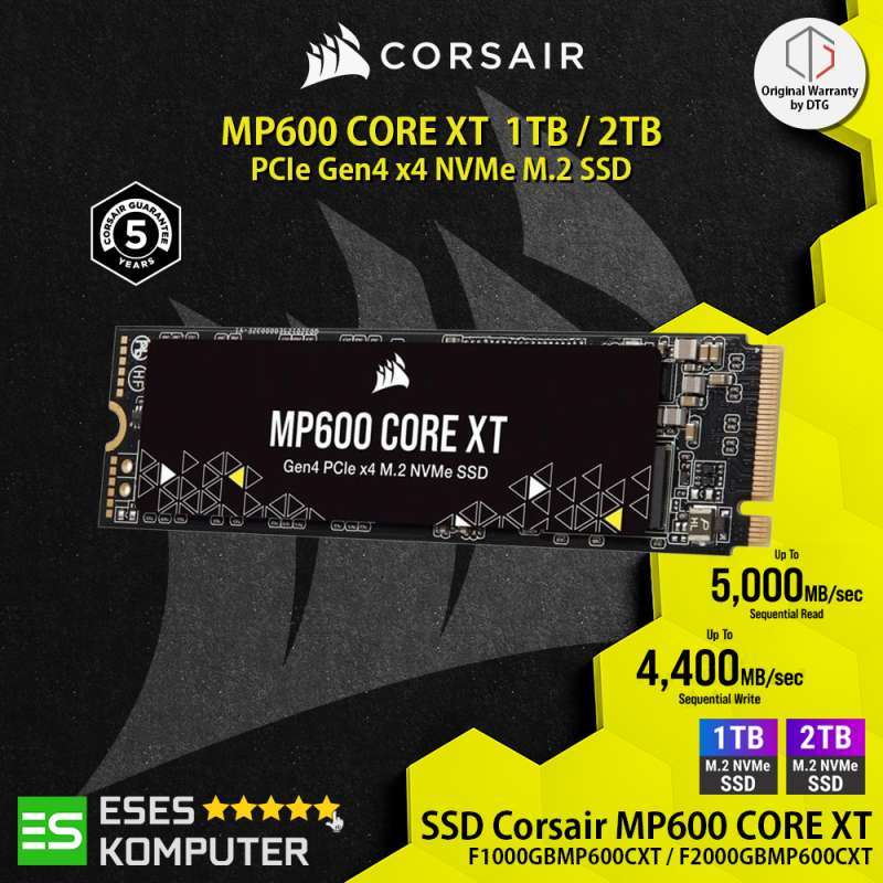Jual Ssd Corsair Mp600 Core Xt 1tb 2tb Pcie (gen4) X4 Nvme M