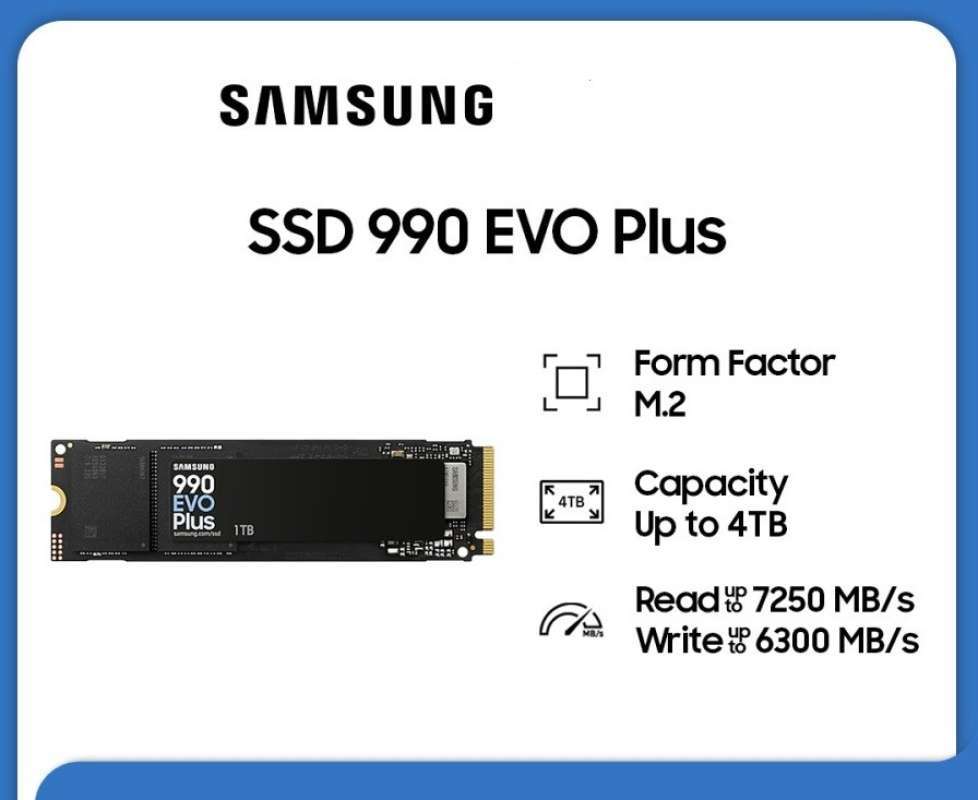 SSD SAMSUNG 990 EVO PLUS NVME PCIe 2TB