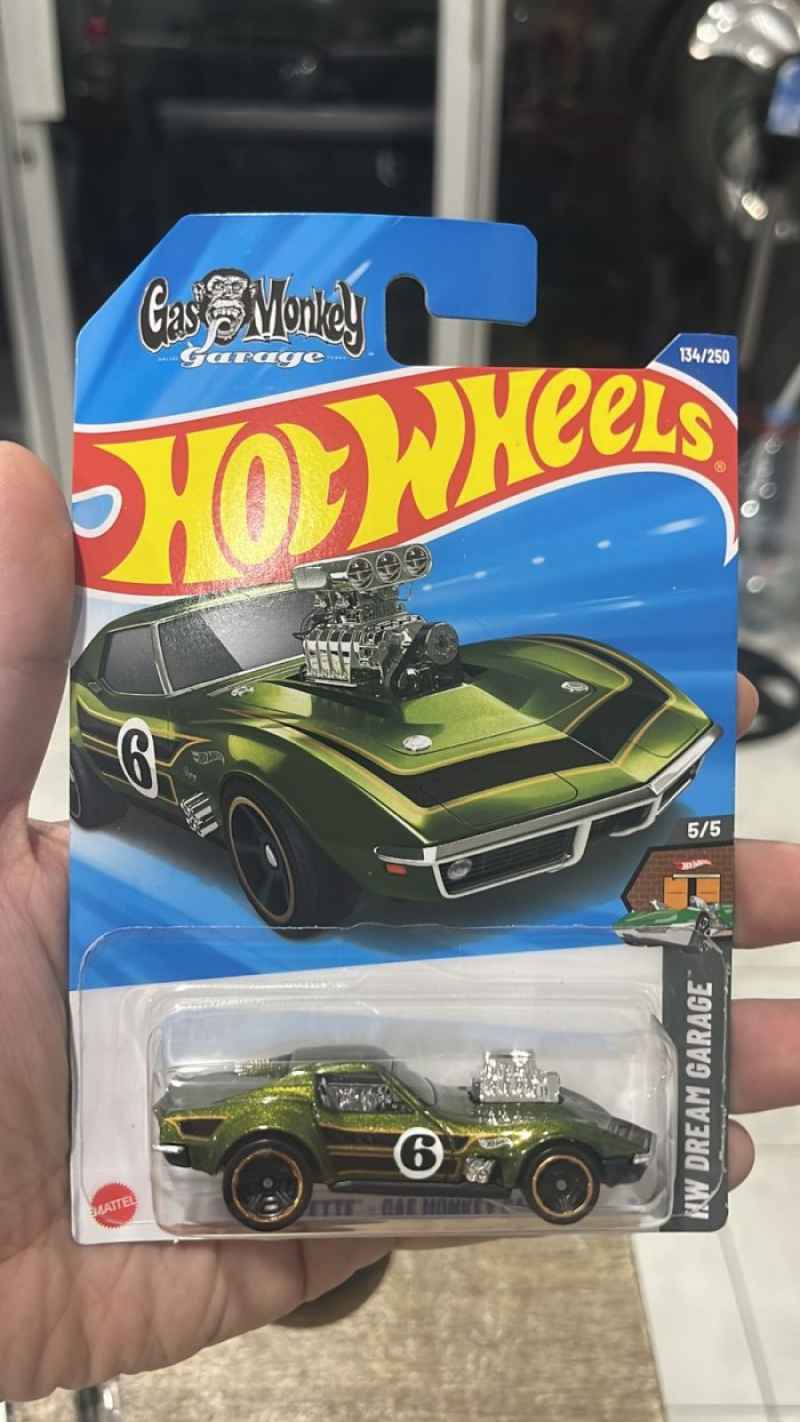 (未使用･未開封品)　Hot Wheels Gas Monkey Garage &#39;68 Corvette Hw Screen Time Series GMG qdkdu57 Hot Wheels HW Dream Garage 68 Corvette - Gas Monkey Garage
