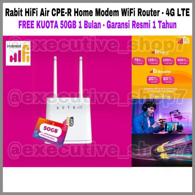 Jual Rabit Hifi Air Cpe-r Home Modem Wifi Router - 4g Lte - Free Kuota ...