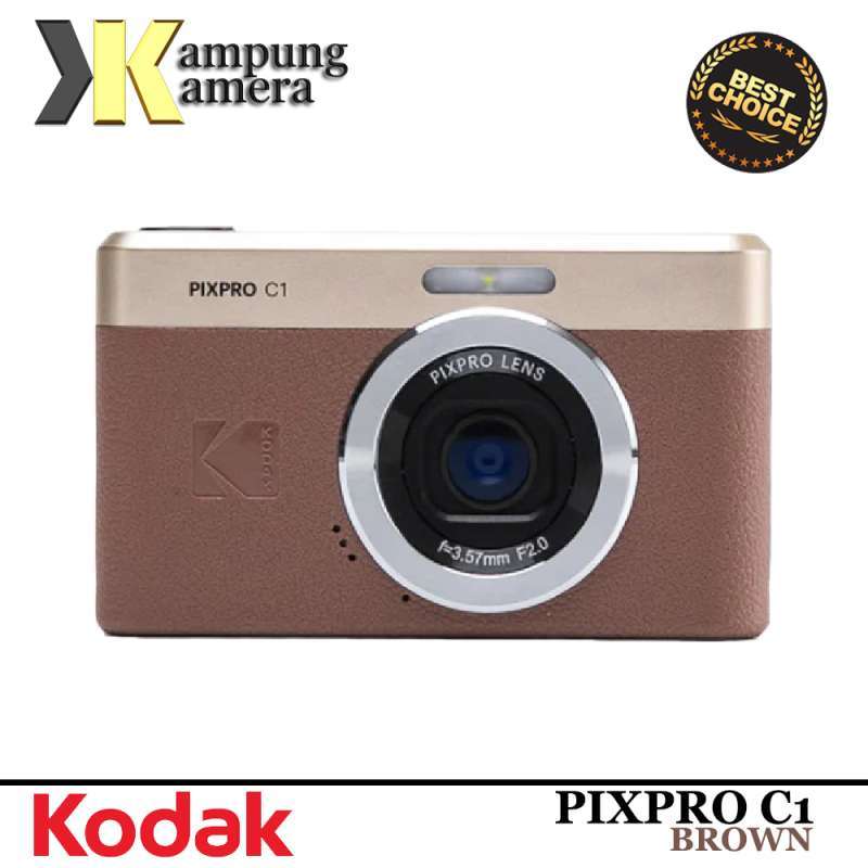 Kodak PIXPRO C1 デジタルカメラ ブラウン 小さく、軽く、安く、そして