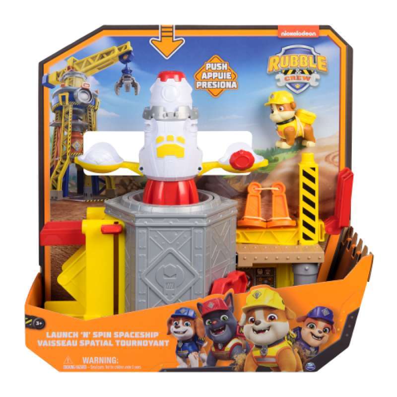 Promo Mainan Rubble & Crew Launch N Spin Spaceship Diskon 42% Di Seller ...