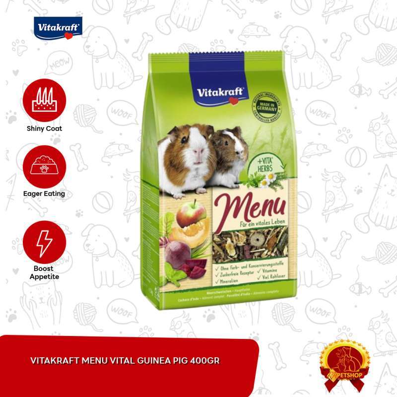 Vitakraft Menu Vital Guinea Pig Makanan Marmut 400 Gram