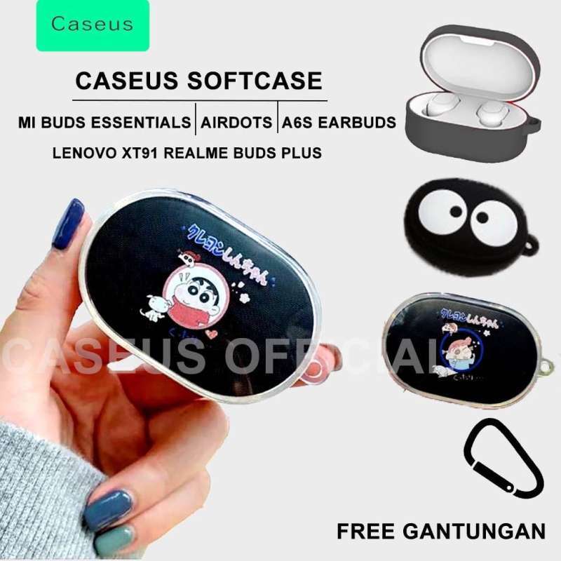Caseus Softcase Mi Essentials Buds Airdots Lenov XT91 /A6s Earbuds  Ralme Buds Plus