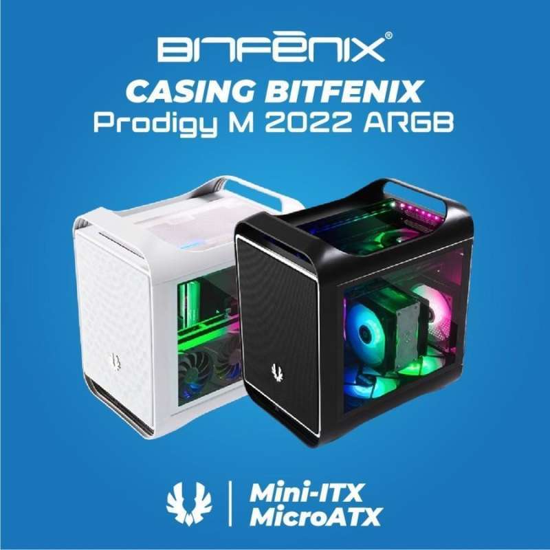 Jual Bitfenix Prodigy 2022 3argb Pc Gaming Case Casing M-atx Tempered ...