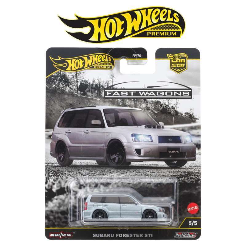 Hot Wheels Premium Subaru Forester STI Silver Car Culture Fast Wagons