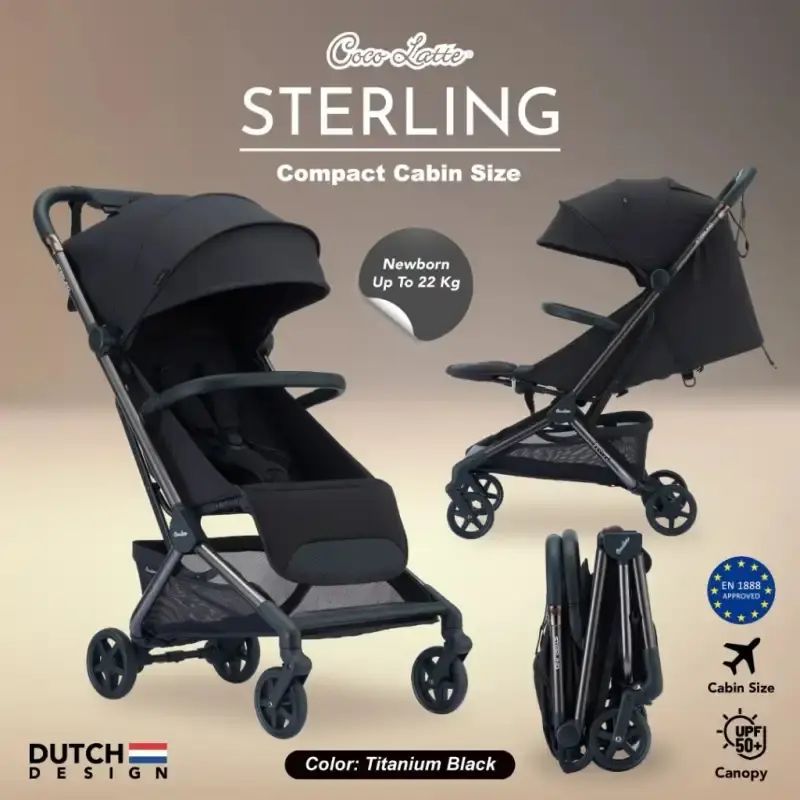 Jual Cocolatte Cl 12502 Sterling Stroller Kereta Dorong Bayi - Black ...