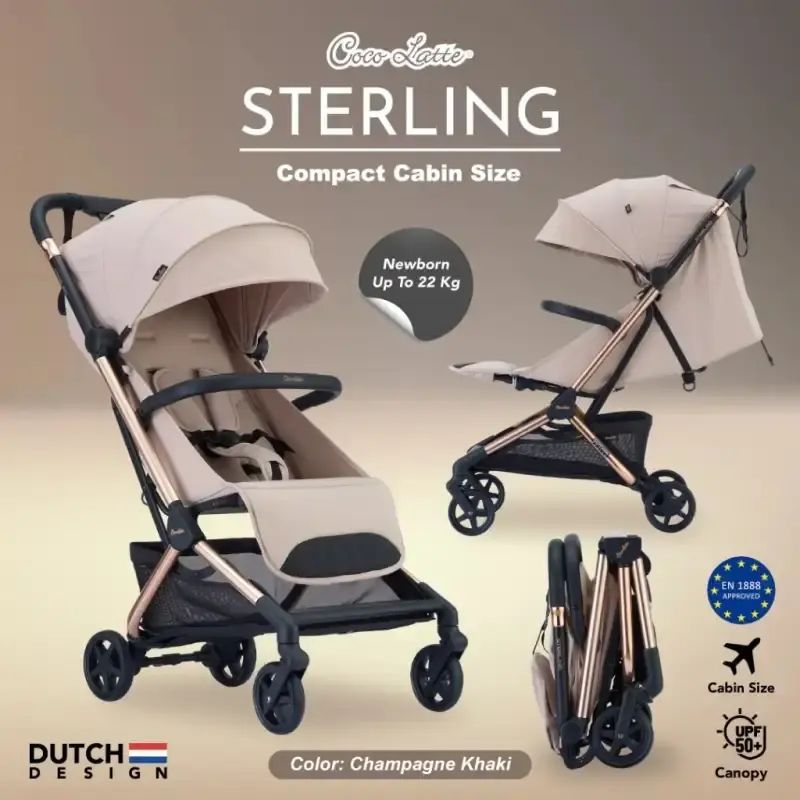 Jual Cocolatte Cl 12502 Sterling Stroller Kereta Dorong Bayi - Black ...